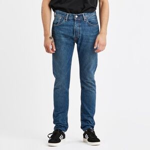 Levi’s 501 SKINNY white oak cone denim jeans